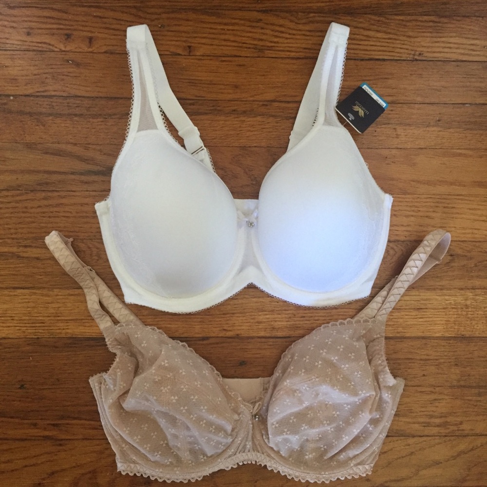 Pair of Wacoal/Chantelle bras - size 32DDD